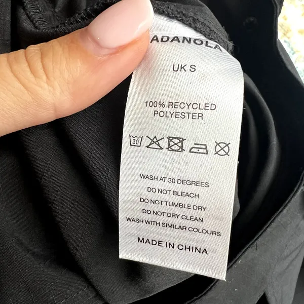 adanola cargo multi pocket trouser black pants size S CL2 - Image 6