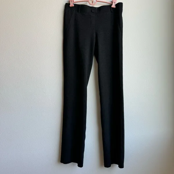 BETABRAND Straight Leg Charcoal Gray Classic Dress Pant Yoga Pants Size Medium - Image 2