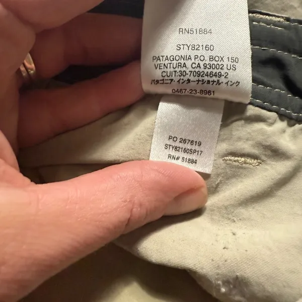 PATAGONIA Away From Home Cargo Outdoor Hiking Camping Shorts Beige Size 6. - Image 7