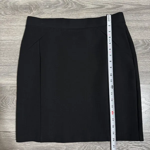 MARIO SERRANI Italy Women Black High Waist A Line Career Goth Skirt L Whimsigoth - Image 11