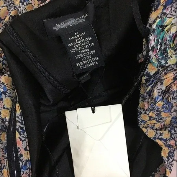 Miss Me MM Couture Strapless Floral Dress Women's‎ Medium NWT Detachable Straps - Image 7