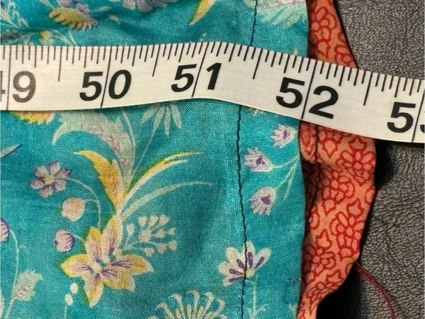 Sacred Threads Patchwork 100% Silk Maxi Dress size S/M *read* - Image 12
