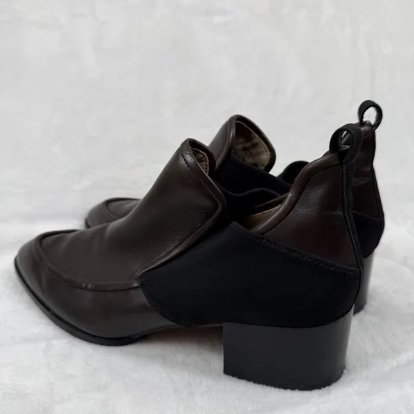 Donald Pliner‎ Benson Dark Brown Leather Block Heel Ankle Booties Womens 8.5 M - Image 8
