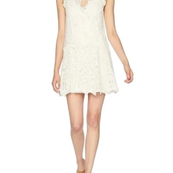 Free People Heart in Two Cream Ivory Lace Dress - Image 11