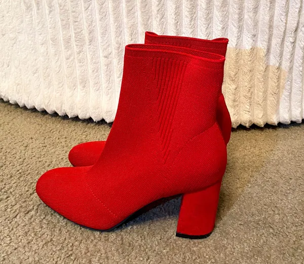 Shoe Station Red Boots - Image 2