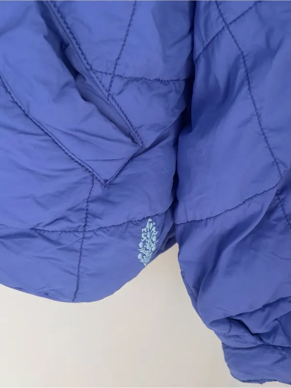 Free People FP Movement Quilted Pippa Puffer Jacket in Pulse Blue - Image 5