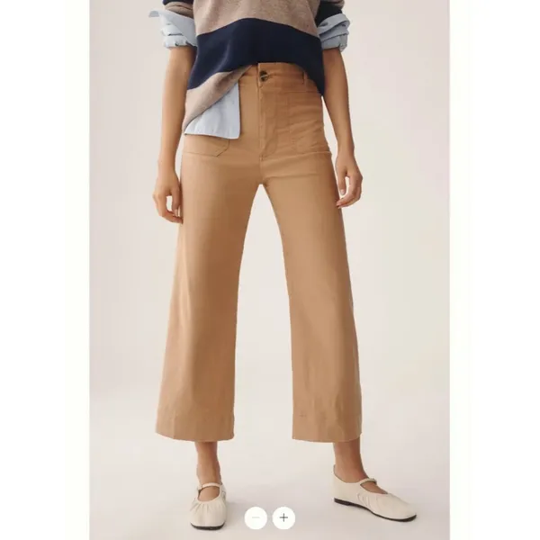 Anthropologie Maeve The Colette Cropped Wide-Leg Trousers - Image 2