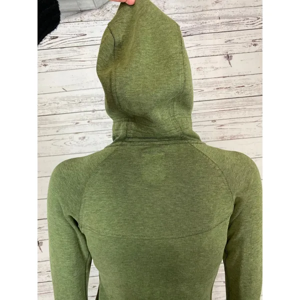 Nike Olive Green Hooded Zip Athletic Thumbholes Sleeves size XS - Image 10