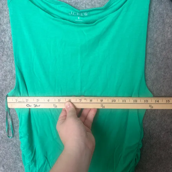 J.Crew Women’s Small Sleeveless elegant Tank Top‎ Green - Image 4