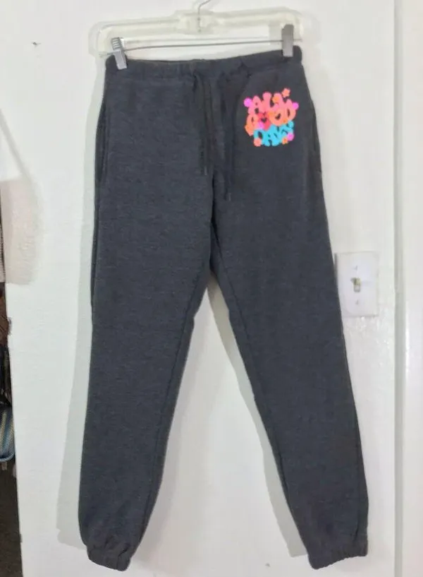 Weekending “All Good Days” grey comfy lounge sweatpants - Image 3