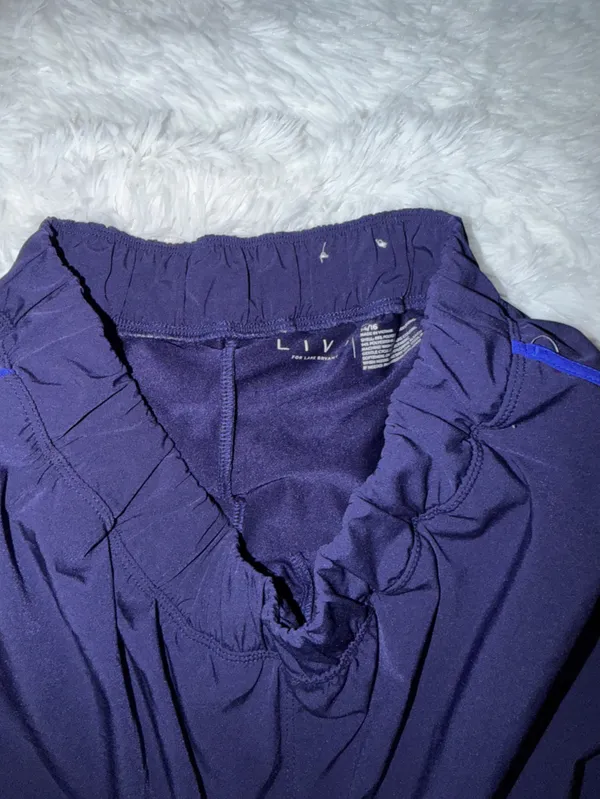 Livi Athletic Shorts Navy with Cobalt Blue Detail Pocket and Lined size XL - Image 5