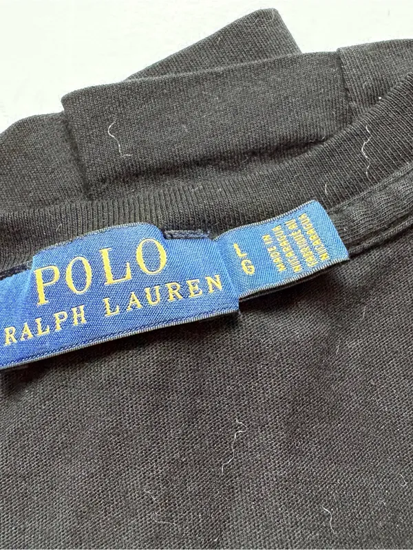 Ralph Lauren Black Short Sleeve V-Neck T-Shirt - Image 3