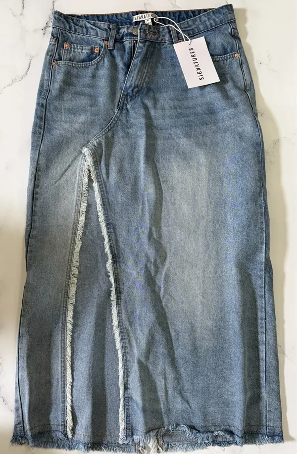 Signature Collection Denim Skirt - Image 2