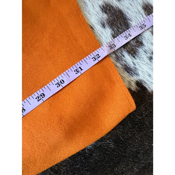 Reformation Marlowe mini dress In Orange‎ Size Large Side Slit - Image 8