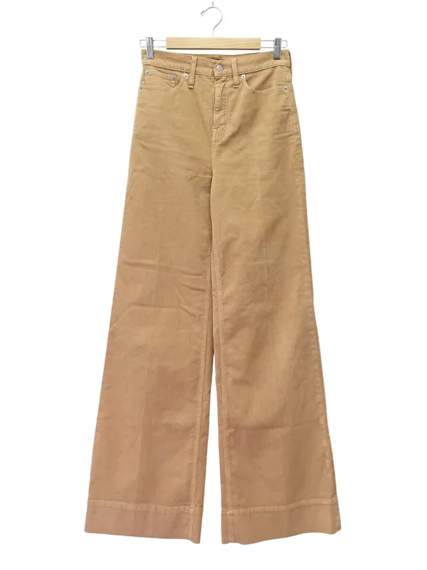 J. Crew Tall Wide Leg Corduroy Pants 26T Tan High Rise Trouser Jeans Stretch - Image 2