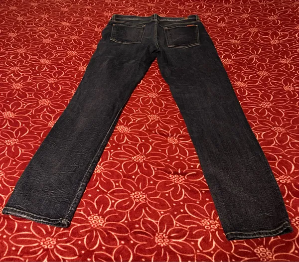 7 For All Mankind Slim Cigarette Jeans Dark Blue Denim Women's Pockets - Image 3