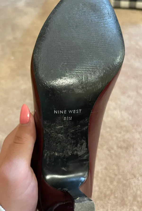 Nine West Dark Red Heels - Image 3
