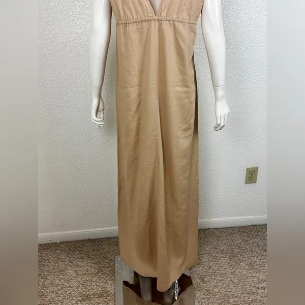 RIOT SWIM Calli Ruched Front Tie Maci Dress Size Medium. J-15 - Image 10