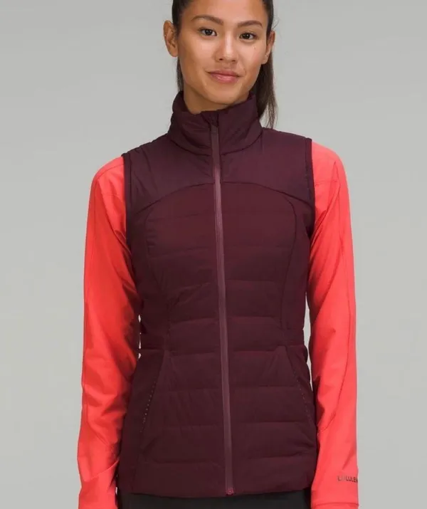 down for it all vest NWT in cassis size 4 with one bag - Image 6
