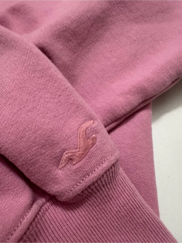 Hollister Dusty Mauve Cropped Sweatshirt - Image 2