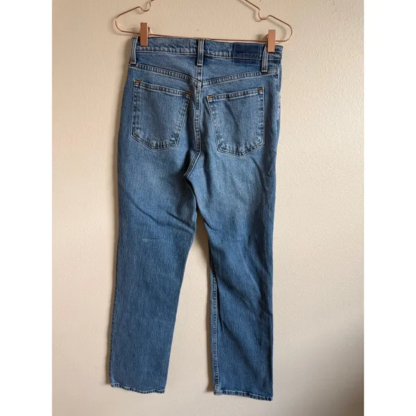Abercrombie & Fitch Womens Jeans 26 2 Blue Denim 90s Straight Ultra High Rise - Image 9