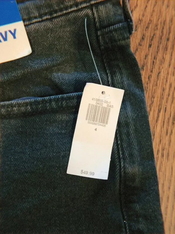 Old Navy Straight Black Jeans OG High-Rise - Image 4