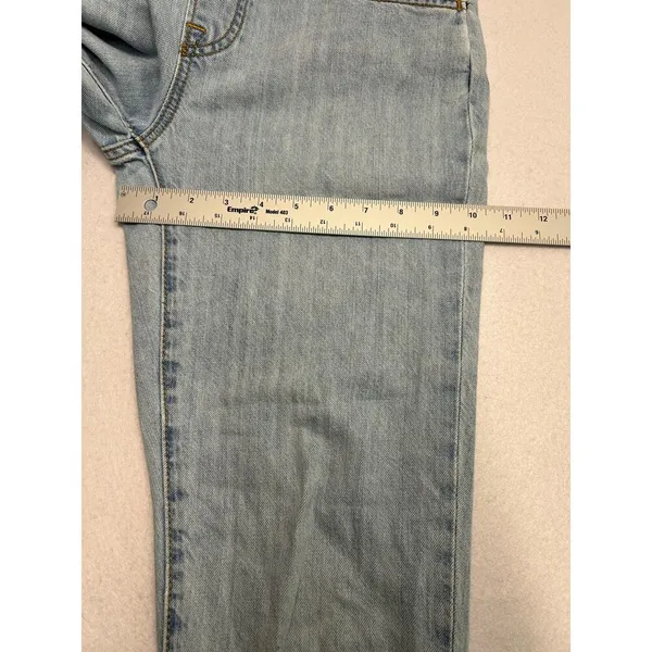 Levi’s classic slim fit light wash overalls. women’s size small. - Image 9