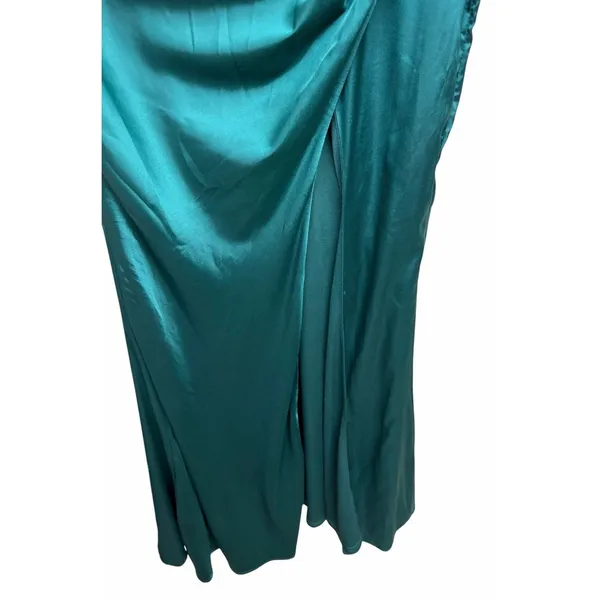 Baltic Born Monet Satin‎ Gown Emerald Green Women's Size Small - Image 9