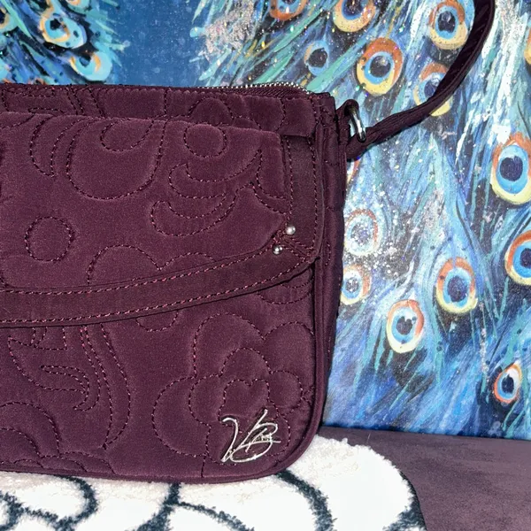 Vera Bradley Plum Quilted Shoulder Bag - Image 2
