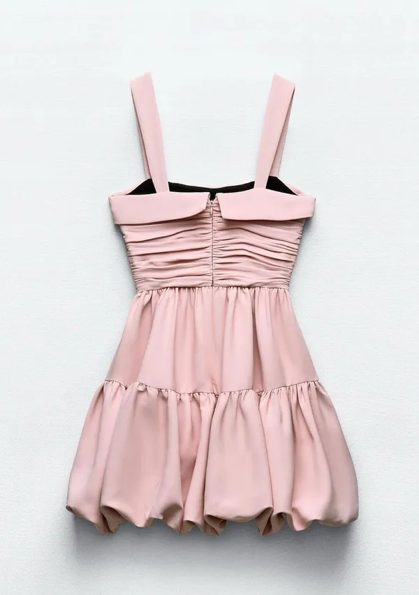 ZARA Draped Balloon Mini Dress - Image 6