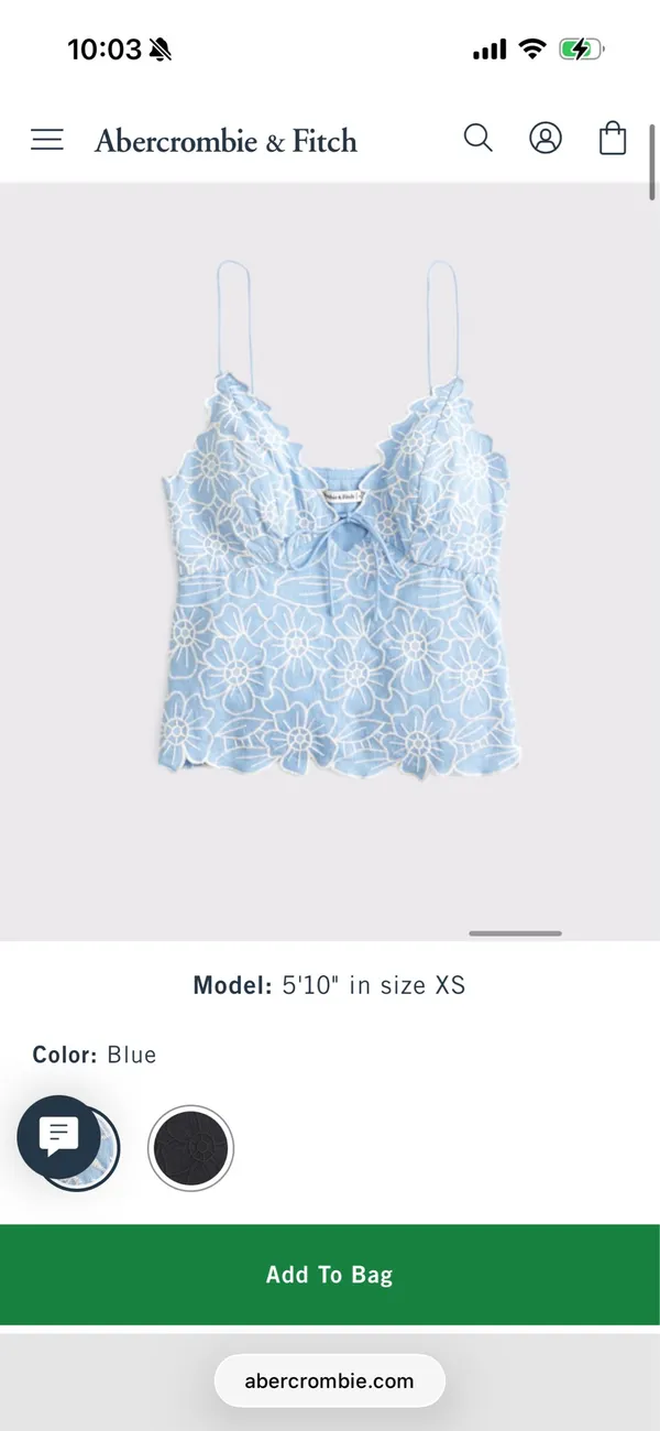 Abercrombie Bella Bra Free Cami - Image 2