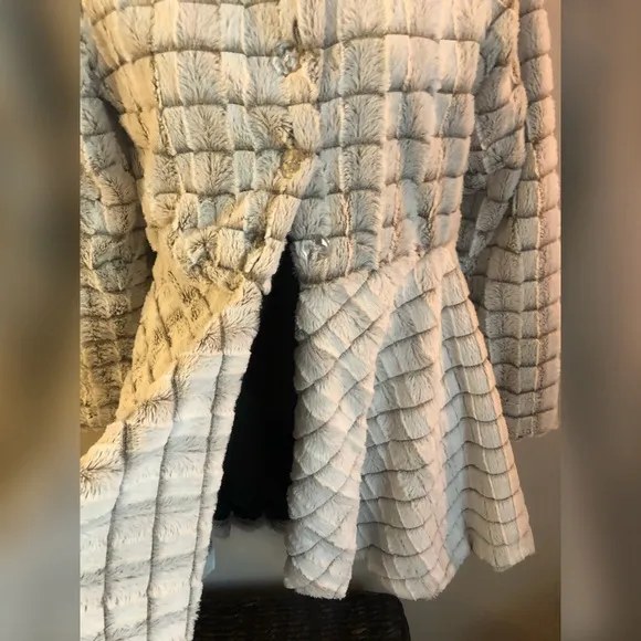 White Faux Fur Coat - Image 8