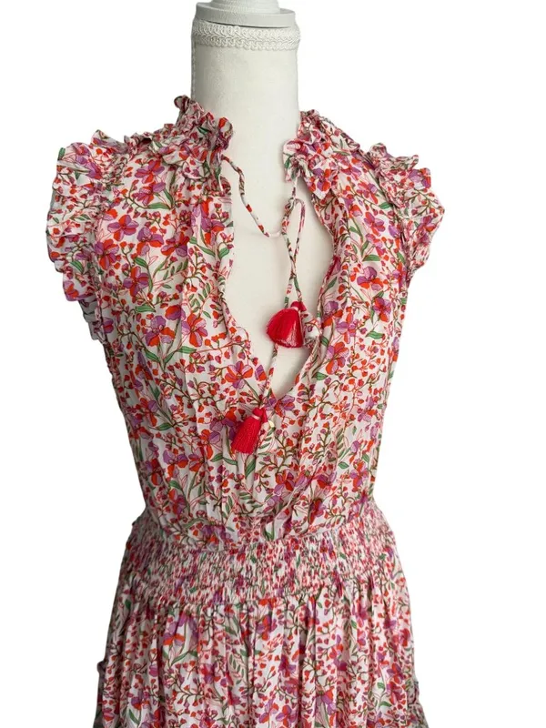 POUPETTE ST. BARTH floral Drop Waist Dress Size XS - Image 7