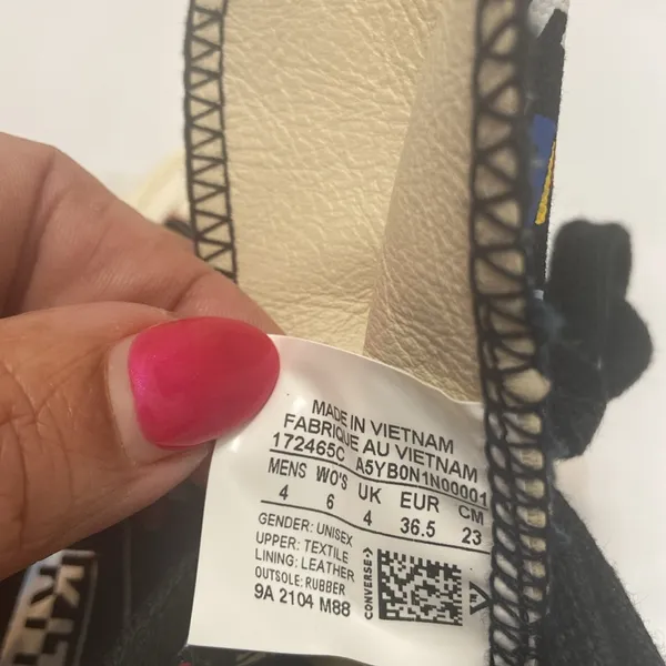 Converse Chuck Taylor All Star 70 Hi Kith 10 Year Anniversary Black Size Women 6 - Image 8