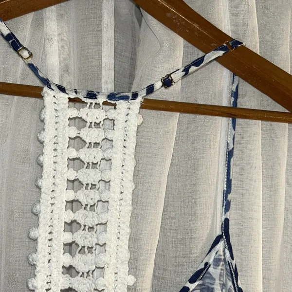 Lilly Pulitzer Size L V Neckline Fringed Tank - Image 7