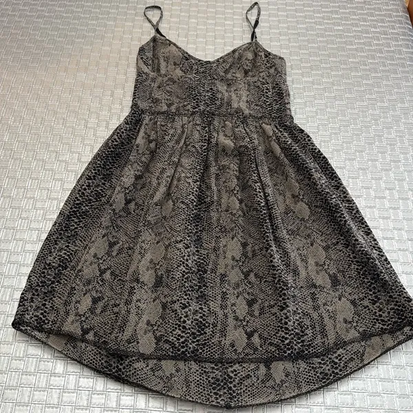 Wilfred Aritzia Silk Snakeskin Bustier Mini Dress Size 0 - Image 2