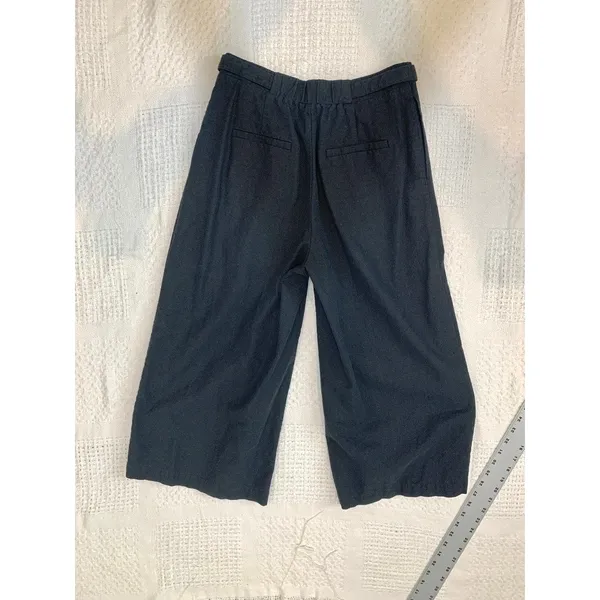 Greylin small Nana pleated linen cropped wide leg culottes P2 3401 - Image 5