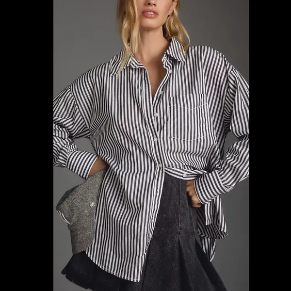 Anthropologie Maeve The Bennet Buttondown Shirt - Image 2