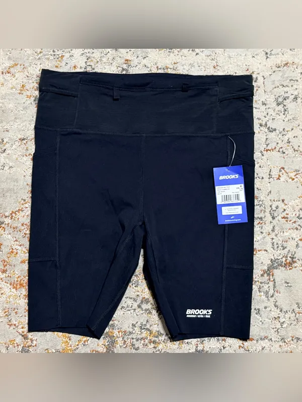 BROOKS Cascadia running biker Shorts Tights size Medium black - Image 2