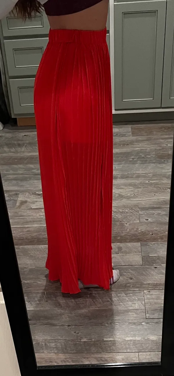 Red Maxi Skirt - Image 6