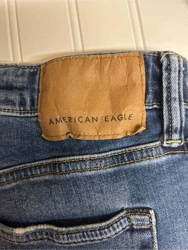 American Eagle Next Level Stretch Women’s Distressed Blue Skinny Jeans 30x32 - Image 7