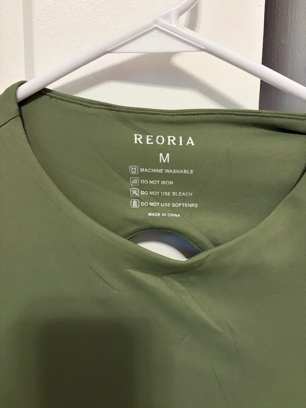 REORIA Womens Trendy Sexy Backless Body Suit Double Lined Crew Neck Short Sleeve Going Out Bodysuits Tops - Image 3