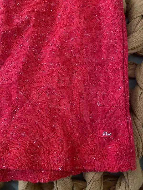 Victoria’s Secret PINK Red Sparkle Pajama Shorts - Image 3