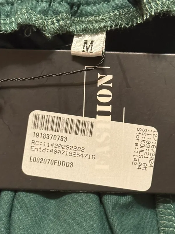 Kohl's Maternity Romper Green Pocket Stretch Jumpsuit NWT - Image 2