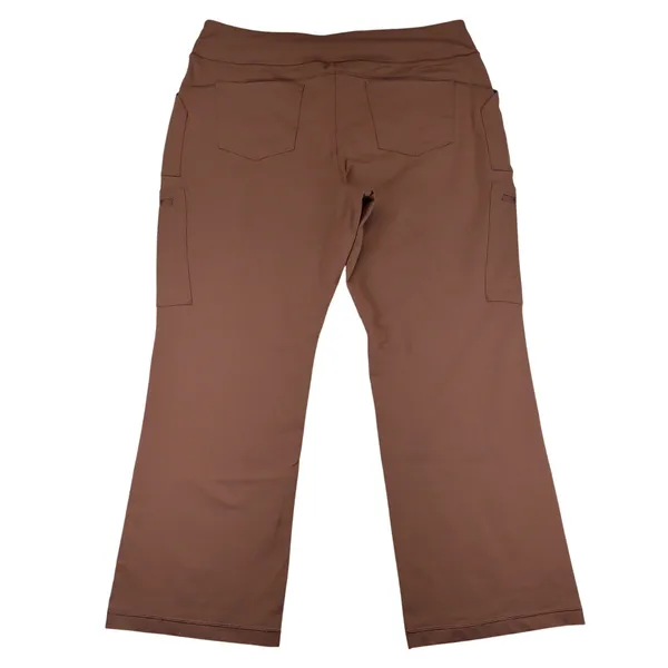 Duluth Trading Co Noga Namastash Bootcut Pants Brown Cargo Womens XXL Reg 52836 - Image 2