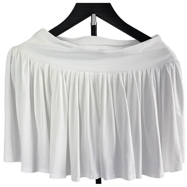 Halara White Pleated 2-in-1 Tennis Skirt Skort with‎ Pocket Size Medium NWT - Image 3