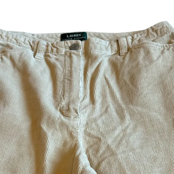 Lauren Ralph Lauren Camel Corduroy Pants Straight Leg Retro Vintage Size 8 Women - Image 2