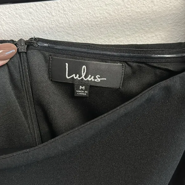 Lulus black off the shoulder dress - Image 3