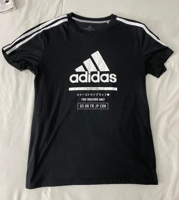Adidas Black T Shirt - Image 2