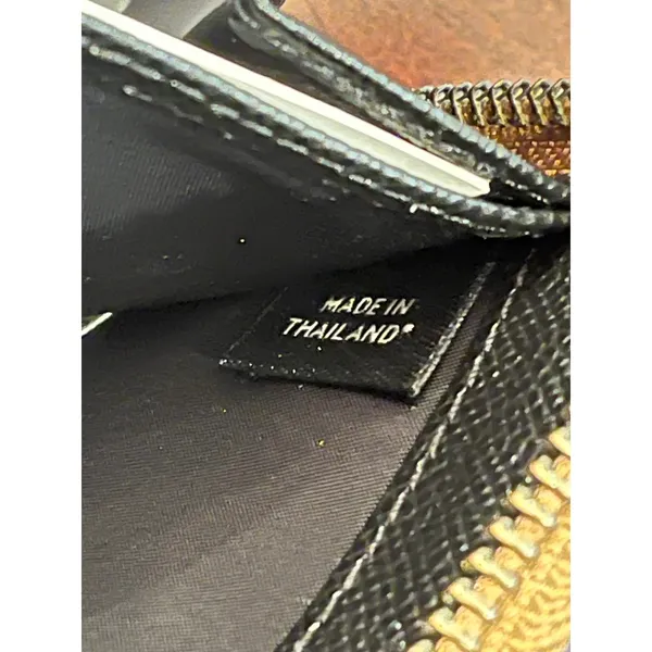 NEW‎ Coach Accordion Zip Wallet Metallic Bronze Pebbled Leather 52645 - Image 5